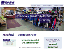 Tablet Screenshot of outdoor-sport.cz